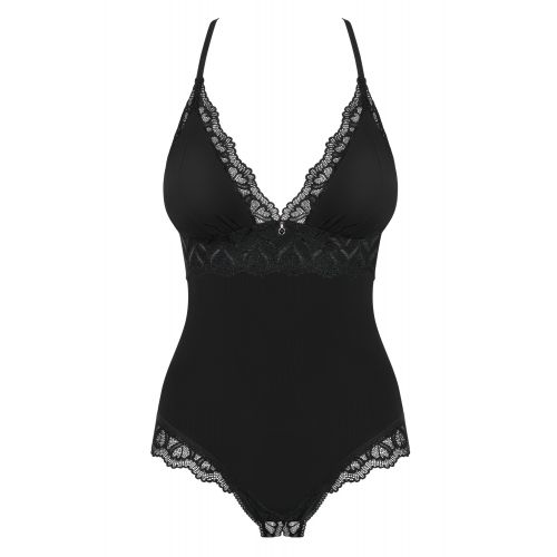 Эротичное черное боди с доступом Arisha L/XL