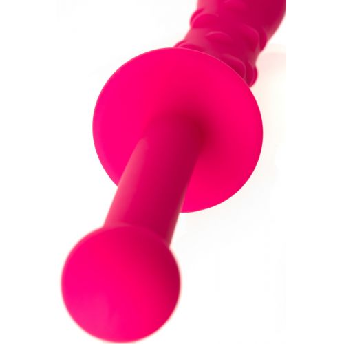 Двусторонний фаллоимитатор с массажными точками из медицинского силикона