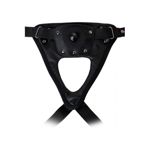 Страпон с большой реалистичной насадкой и поясом Harness
