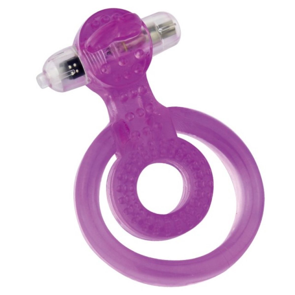 Виброкольцо фиолетовое Dual Rings Vibe-Tongue Style