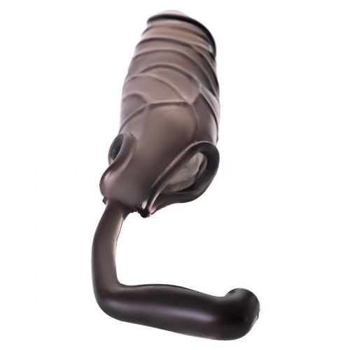 Насадка на пенис с кольцом под мошонку и анальным стимулятором Toyfa Xlover