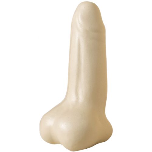 Матовая керамическая настольная ваза Достоинство бежевая 21 см