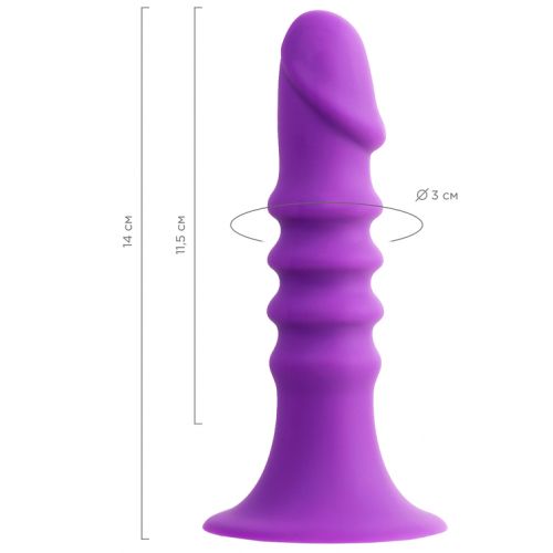 Анальный фаллоимитатор Toyfa Drilly 14 см 