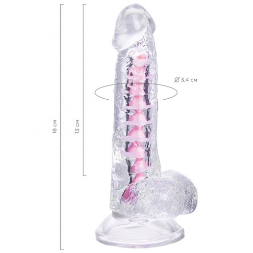 Реалистичный гибкий фаллоимитатор с хордой Toyfa Paret 18 см