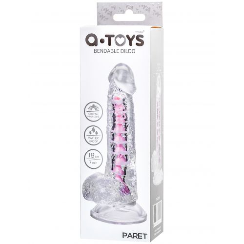 Реалистичный гибкий фаллоимитатор с хордой Toyfa Paret 18 см