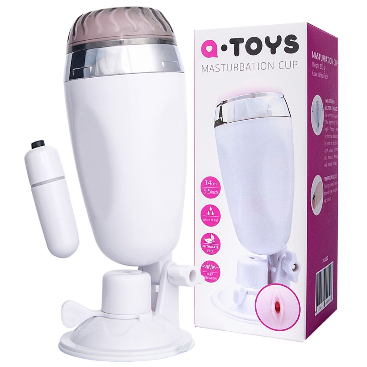 Реалистичный мастурбатор на присоске A-Toys by Toyfa Coochy 21 см