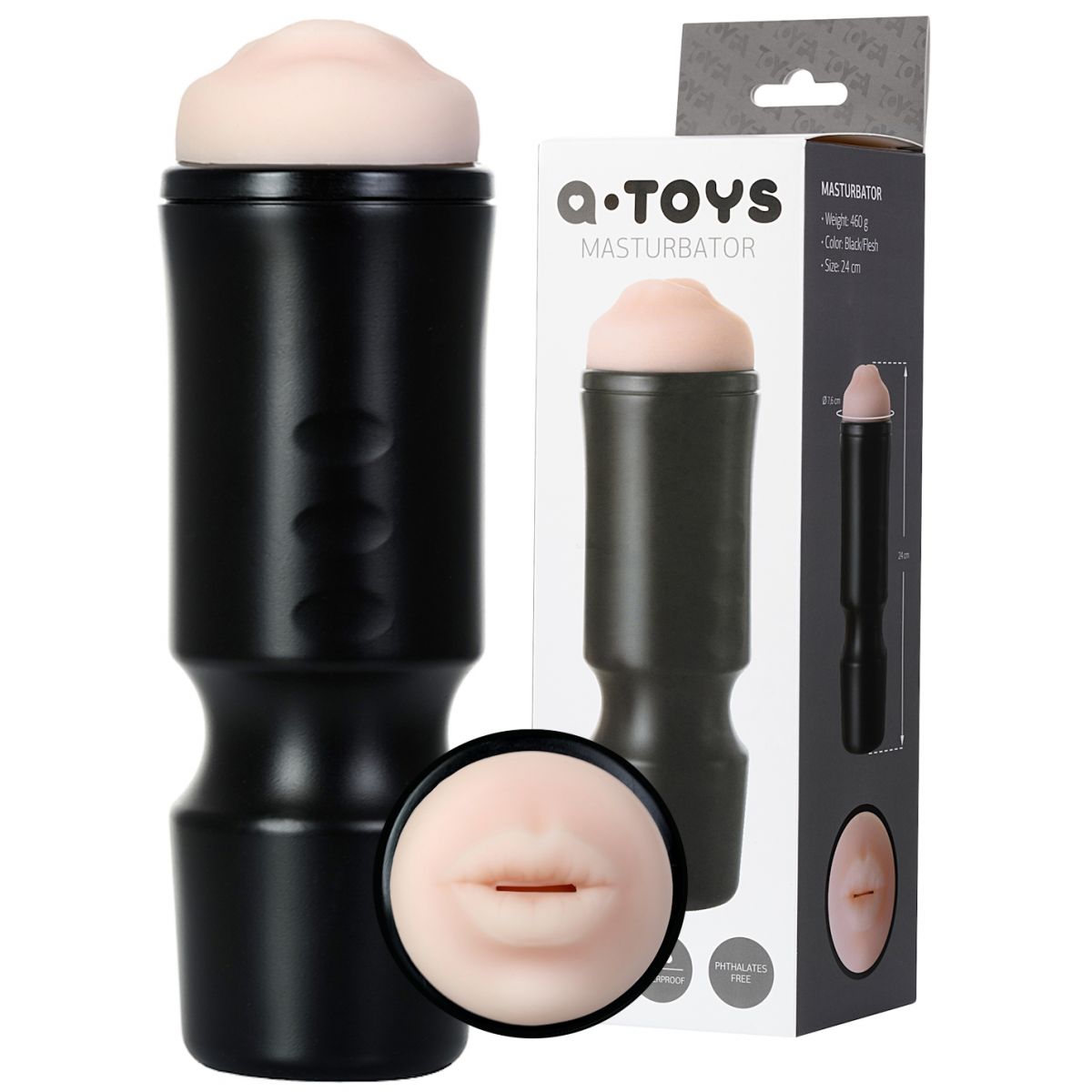 Мастурбатор-ротик в колбе A-Toys by Toyfa 24 см