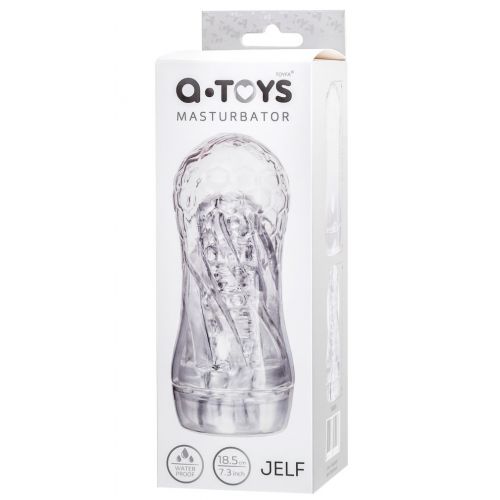 Прозрачный мастурбатор A-Toys Jelf