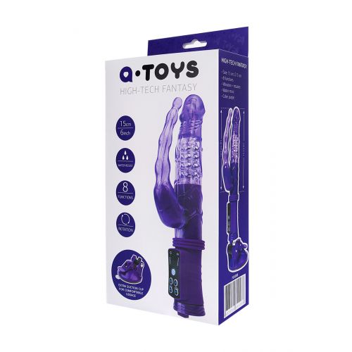 Вибратор с ротацией на присоске A-toys