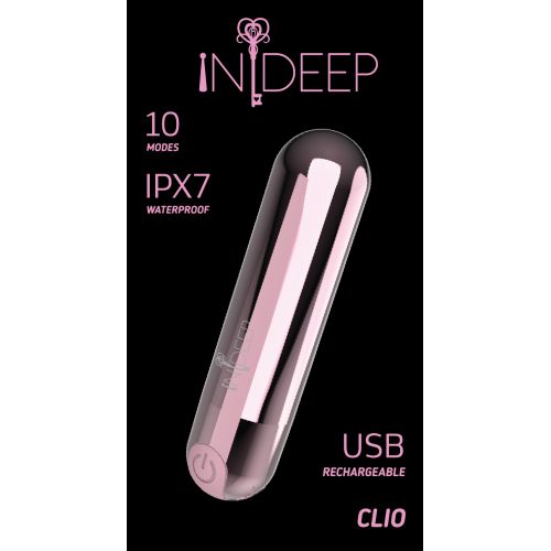 Перезаряжаемая вибропуля Indeep Clio Pink