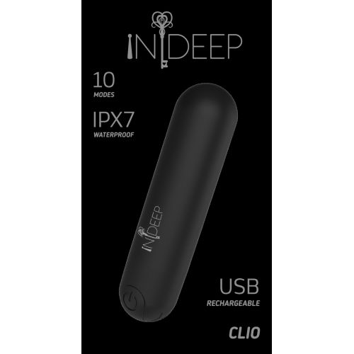 Перезаряжаемая вибропуля Indeep Clio Black