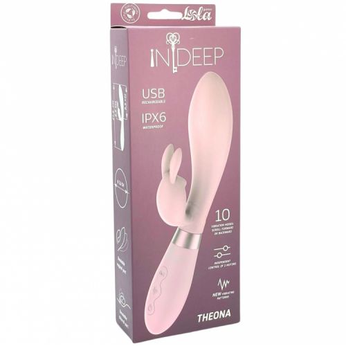 Перезаряжаемый вибратор Ideep Pro Theona розовый 