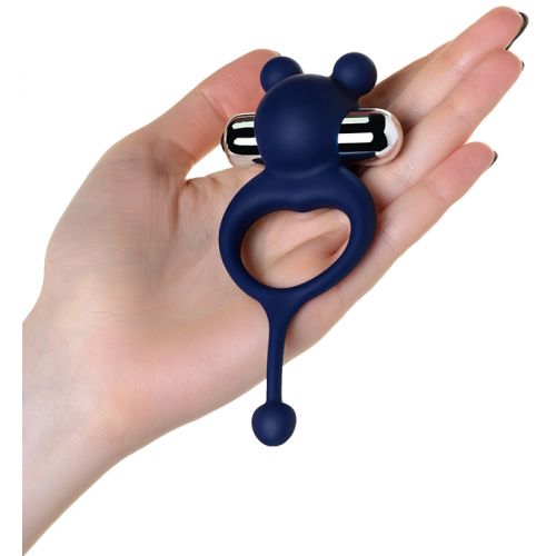 Эрекционное кольцо с вибрацией и хвостиком Jos Mickey