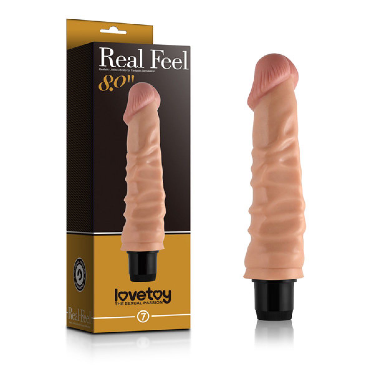 Телесный вибратор Real Feel CyberSkin 8 in