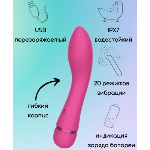 Перезаряжаемый вибратор для точки G Fantasy Whaley Pink