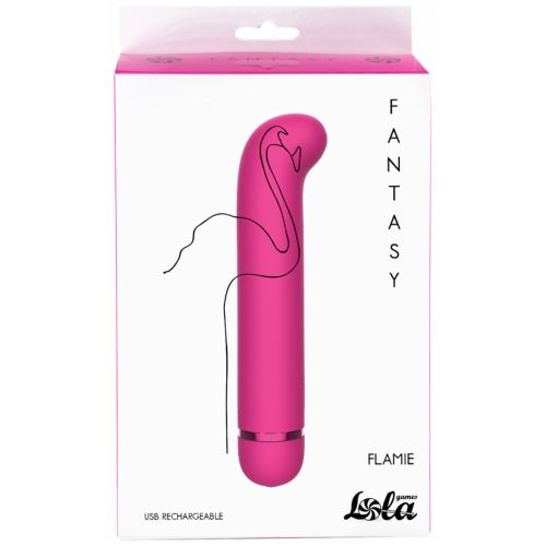 Перезаряжаемый вибратор для точки G Fantasy Flamie Pink