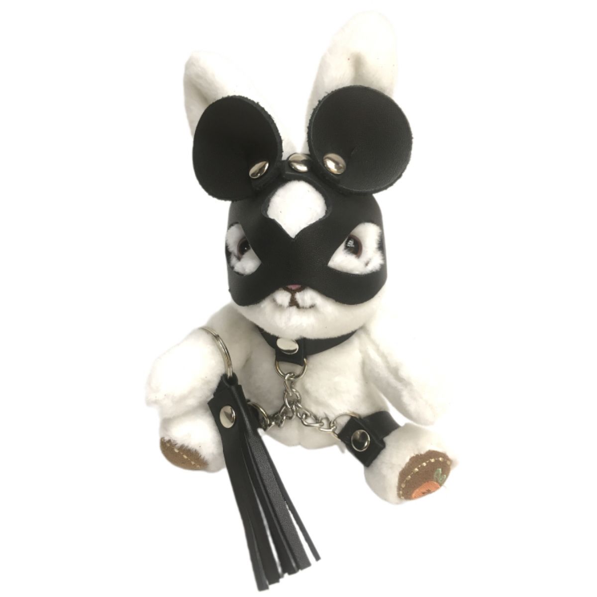 Игрушка-брелок БДСМ зайчик в маске мышки 18 см