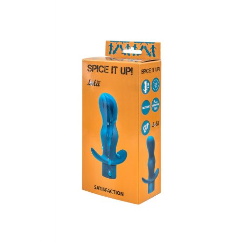 Анальный стимулятор с 7 режимами вибрации аквамаринового цвета