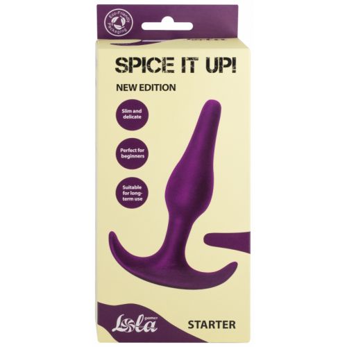 Анальный стимулятор из медицинского силикона Spice It Up Starter фиолетовый