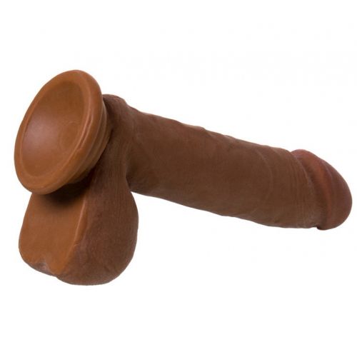 Реалистичный фаллоимитатор-мулат на присоске Toyfa RealStick Elite 16 см