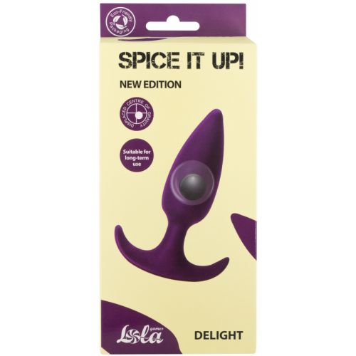 Анальная пробка со смещенным центром тяжести Spice it up Delight Ultraviolet