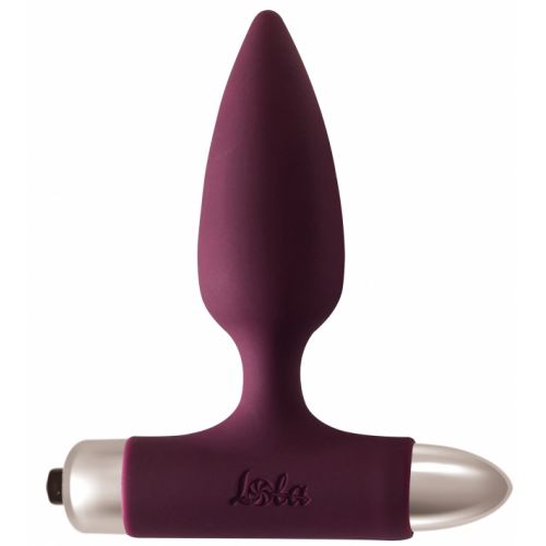 Анальная пробка с вибрацией Spice It Up New Edition Glory бордовая