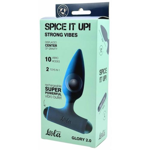 Анальная пробка с перезаряжаемой вибропулей Spice it Up Glory