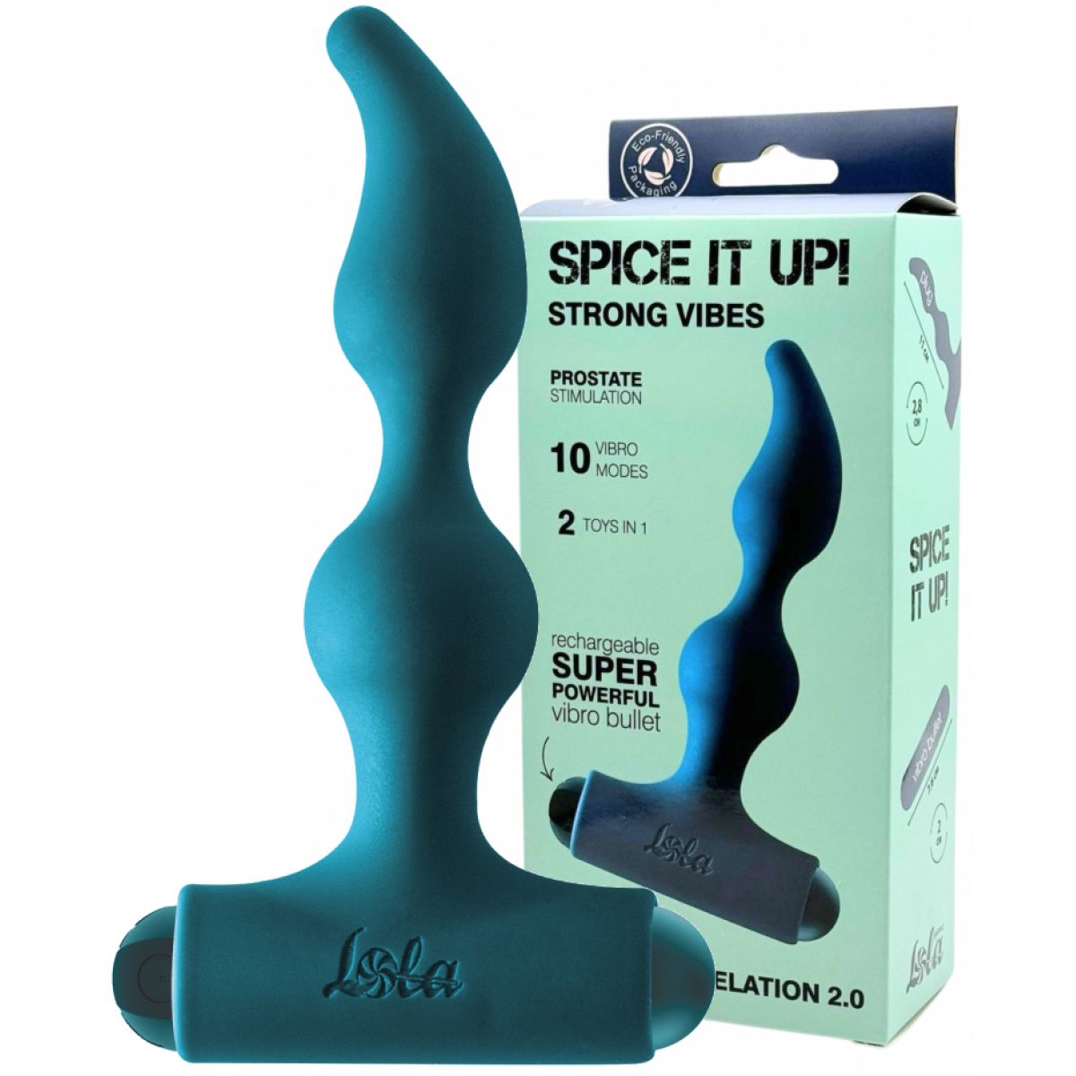 Анальная пробка с перезаряжаемой вибропулей Spice it Up Elation