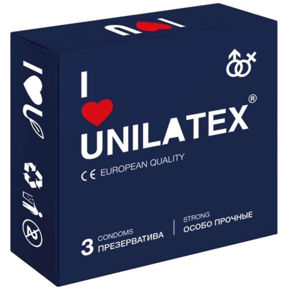 Особо прочные презервативы Unilatex Extra Strong 3 шт