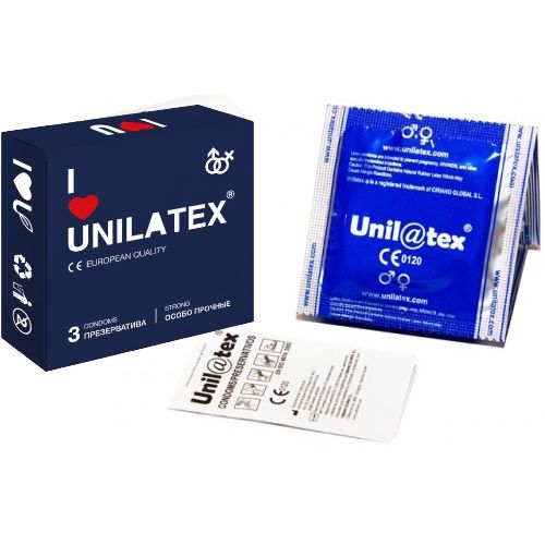 Особо прочные презервативы Unilatex Extra Strong 3 шт