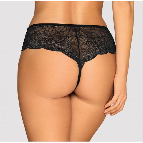 Откровенный трусики с доступом и белыми жемчужинами Pearlove XS/S