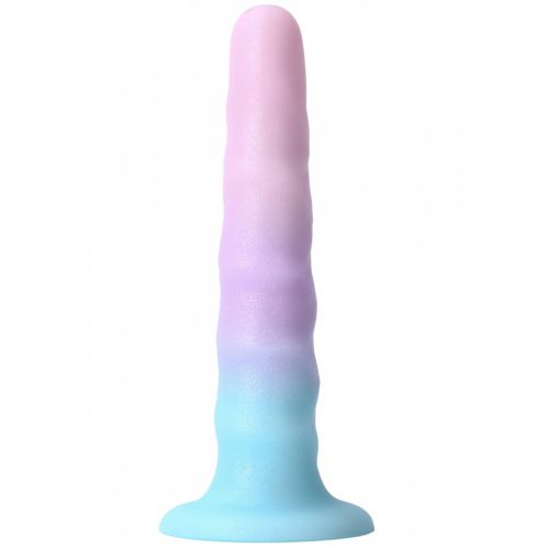 Блестящий фаллос на присоске Flow Unicorn 17 см