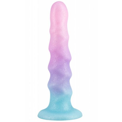 Блестящий фаллос на присоске Flow Unicorn 17 см