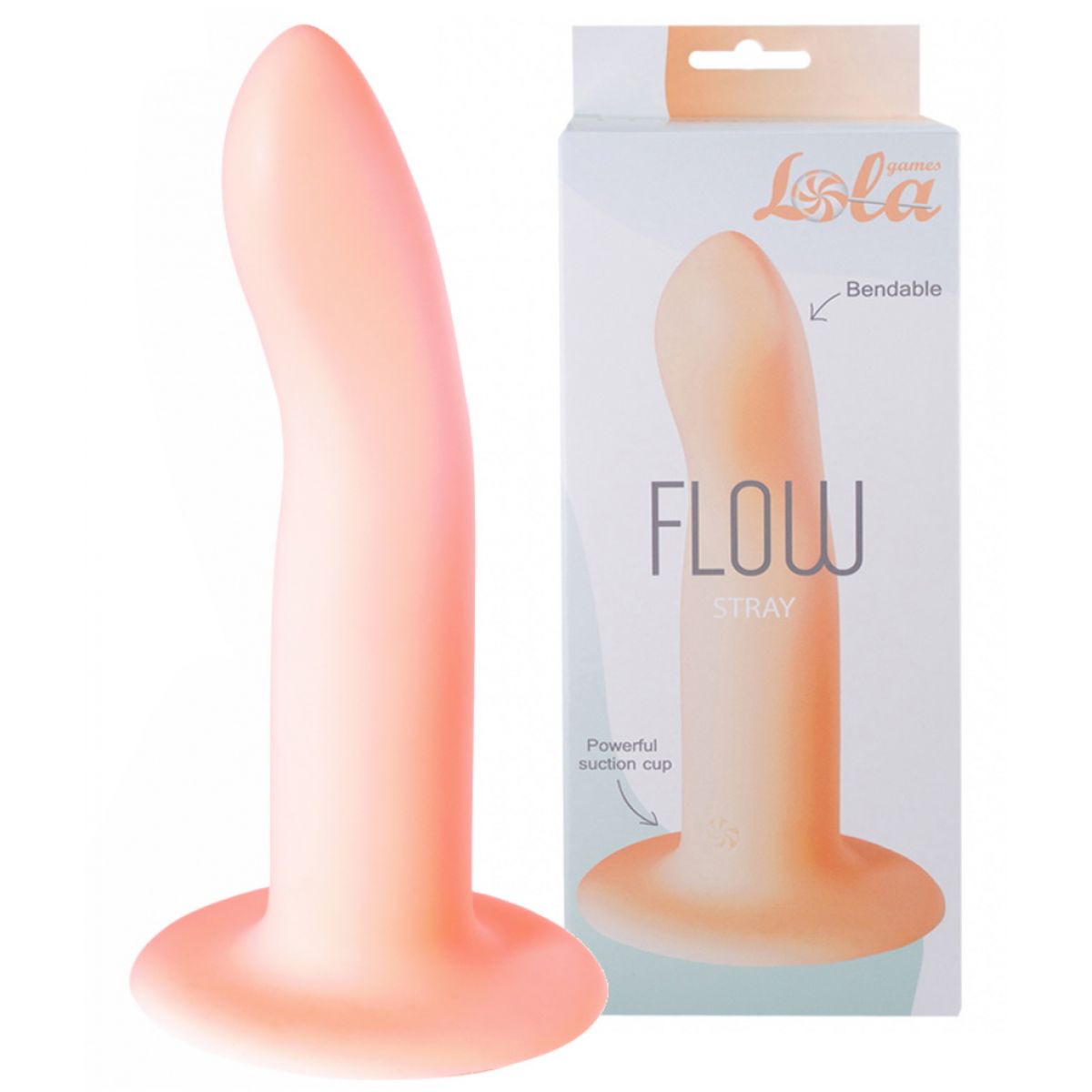 Нереалистичный фаллос на присоске Flow Stray Flesh 17 см