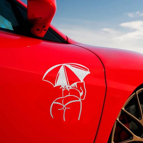 Виниловая наклейка на авто Девушка