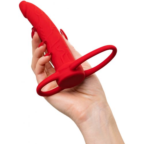 Насадка для двойного проникновения Black and Red by Toyfa 17 см красная