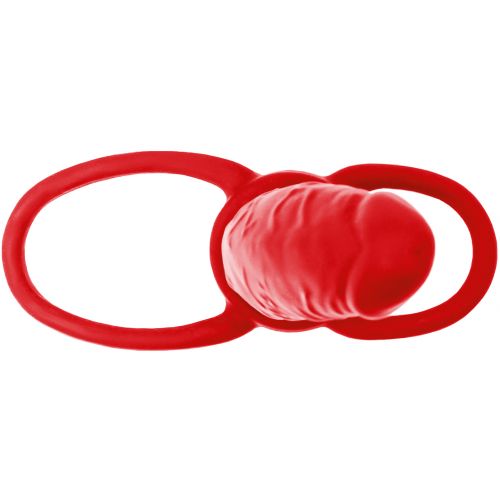 Насадка для двойного проникновения Black and Red by Toyfa 17 см красная