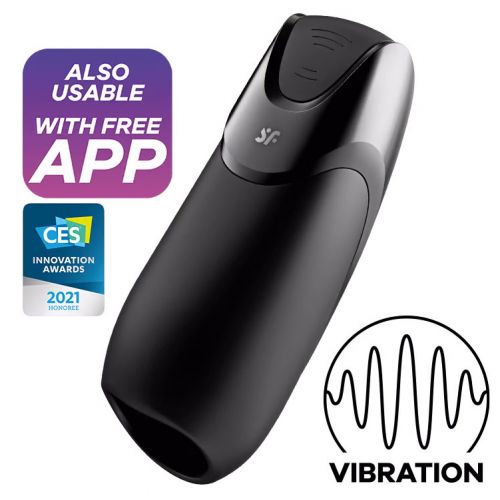 Смарт-мастурбатор с вибрацией Satisfyer Men Vibration+