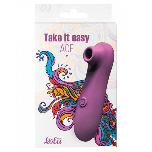 Вакуумный стимулятор Take It Easy Ace Purple