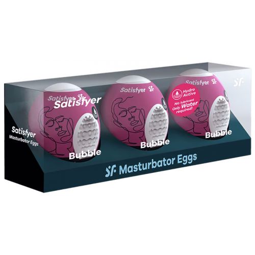 Набор яиц-мастурбаторов Satisfyer Masturbator Eggs Bubble 3 шт