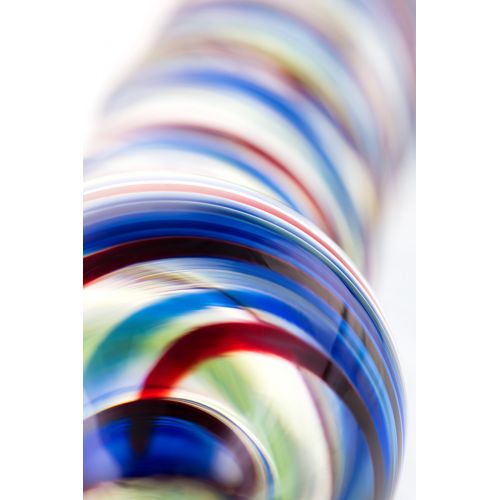 Ребристый фаллос из стекла Sexus Glass 17 см