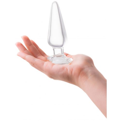 Анальная втулка из стекла Sexus Glass 12 см