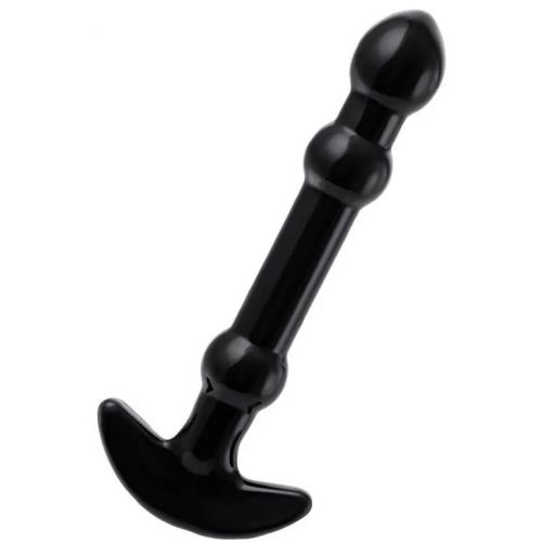 Нереалистичный анальный плаг из стекла Sexus Glass 19 см