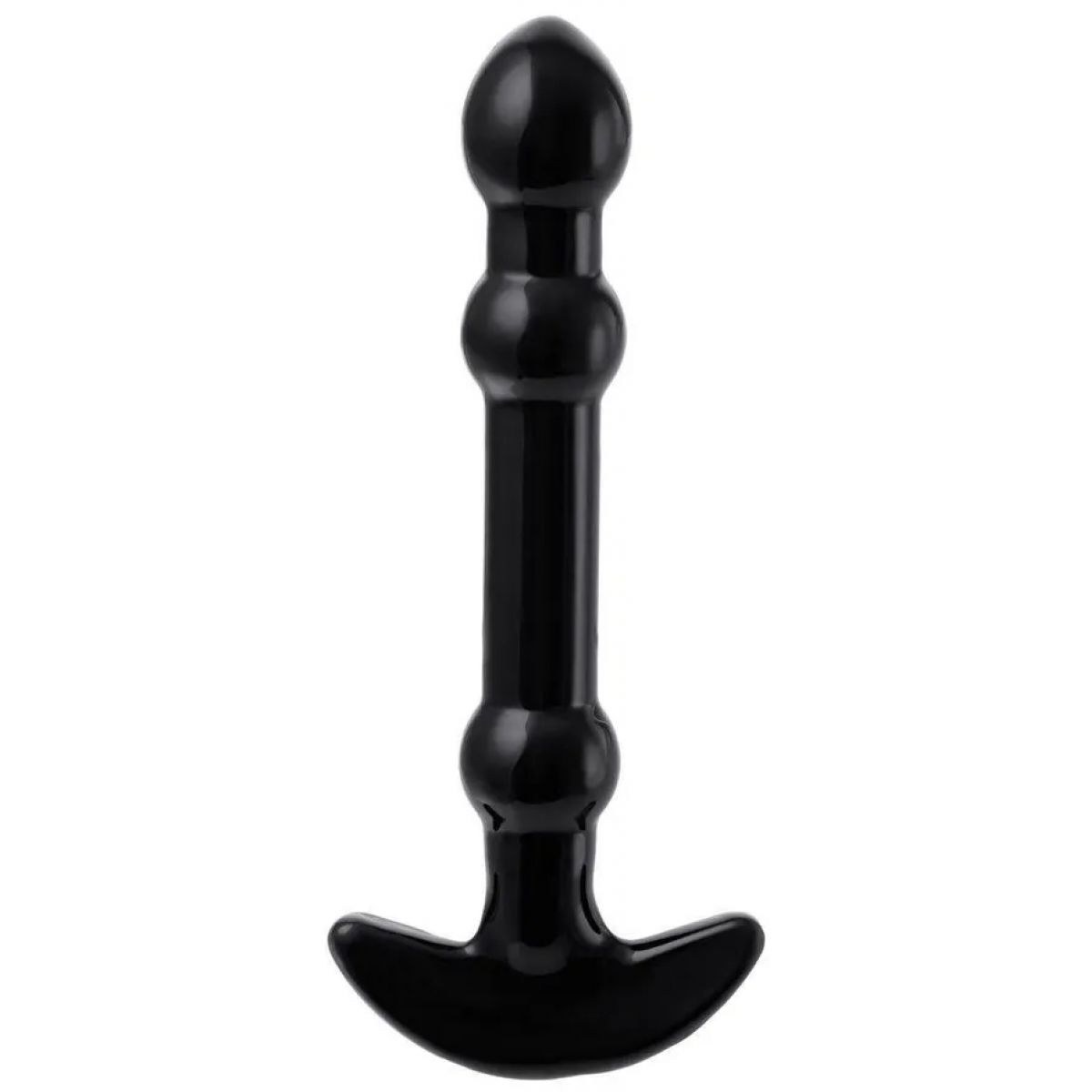 Нереалистичный анальный плаг из стекла Sexus Glass 19 см