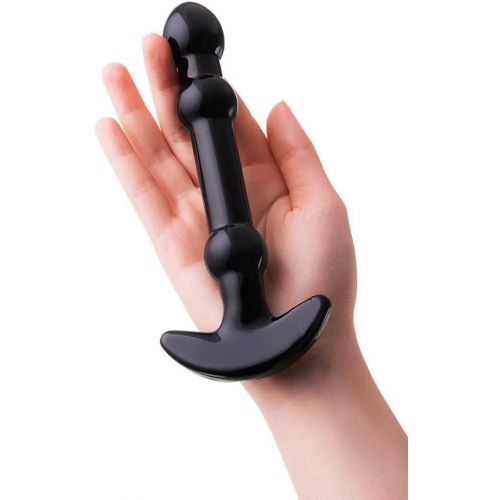 Нереалистичный анальный плаг из стекла Sexus Glass 19 см