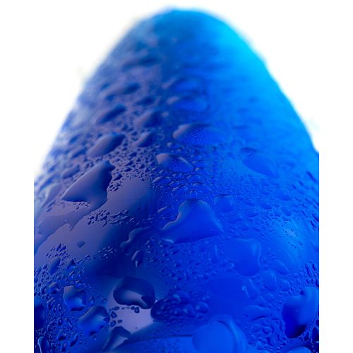 Синяя анальная втулка из стекла Sexus Glass