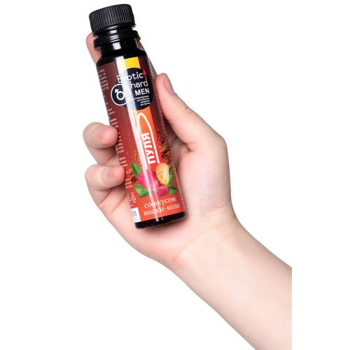 Биостимулирующий концентрат для мужчин Пуля Erotic Hard Man со вкусом виски-кола 100 мл