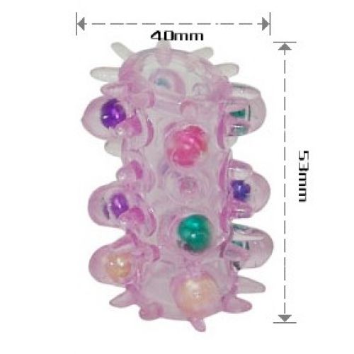 Рельефная насадка с бусинками