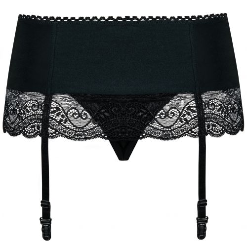 Кружевной пояс для чулок с трусиками Miamor L/XL