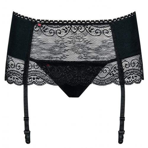 Кружевной пояс для чулок с трусиками Miamor L/XL